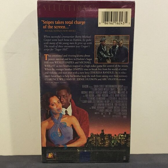 Sugar Hill VHS 1994 Sealed Fox Video Watermarks Wesley Snipes Michael Wright - Picture 2 of 9